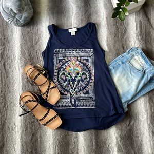 Blue Elephant Belle Du Jour Top